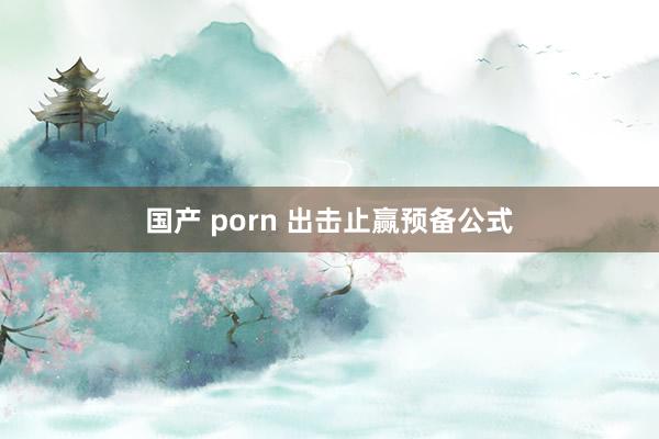 国产 porn 出击止赢预备公式