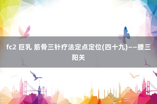 fc2 巨乳 筋骨三针疗法定点定位(四十九)——腰三阳关